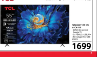 TCL Televizor 139 cm 55C61KS 55" QD-Mini LED 4K