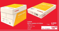Canon Hârtie copiator A4 Yellow 80 g/m² 500 coli/top - min. 15 topuri