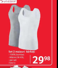 UNICONF Set 2 maiouri bărbaţi
