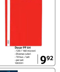 Berlitz Dosar PP A4 120/160 microni 10 buc./set