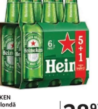 HEINEKEN Bere blondă 6 x 0,33 l