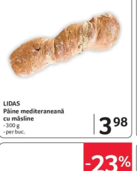 LIDAS Pâine mediteraneană cu măsline 300 g