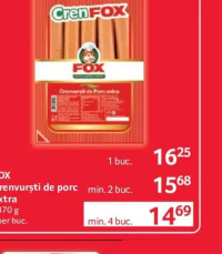 FOX Crenvurşti de porc extra 470 g