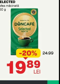 DONCAFE SELECTED cafea măcinată 250 g