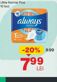 Always absorbante Ultra Normal Plus 10 buc