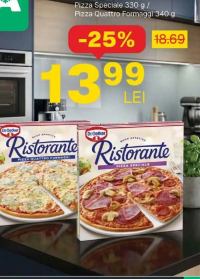 RISTORANTE Pizza Speciale 330 g / Pizza Quattro Formaggi 340 g