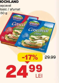 HOCHLAND cașcaval clasic / afumat 450 g