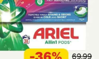ARIEL detergent capsule Color / Mountain Spring 38 buc