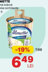 ALMETTE cremă brânză diverse sortimente 150 g