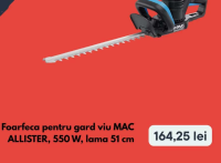 MAC ALLISTER Foarfeca pentru gard viu, 550 W, lama 51 cm