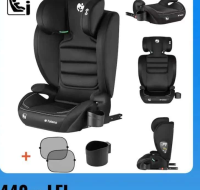 Tulano Scaun auto 2in1, Tulano, Joy 25, iSize R129, 15-36 kg, de la 100 cm la 150 cm, Suport pentru
