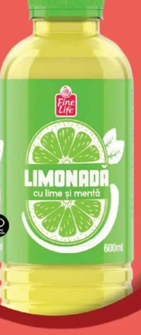 Fine Life Limonadă lămâie / lime și mentă 0.60L