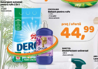 DERO Detergent automat pentru rufe 2 în 1 3kg + COCCOLINO Balsam pentru rufe 1.275L