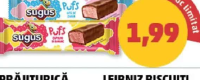 SUGUS PUFS BATON căpșuni și banane / vată de zahăr, 21 g