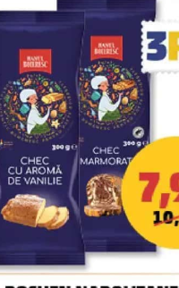 Hanul Boieresc Chec vanilie / marmorat cu cacao, 300 g