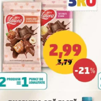 Laura Mini Tabletă tutti frutti/caramel sărat 54,5 g