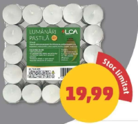 LCA SET LUMÂNĂRI PASTILĂ 100 buc.