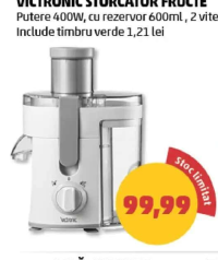 VICTRONIC STORCĂTOR FRUCTE 400W, 600ml