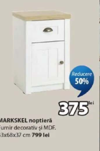 MARKSKEL noptieră 43x68x37 cm