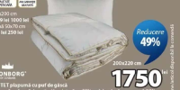 KRONBORG LOFTET plapumă cu puf de gâscă 200x220 cm