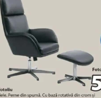 TANKEDAL fotoliu + taburet 80x107x119 cm