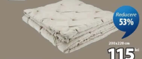TVERRBOTTIND plapumă cu fibre 200x220 cm