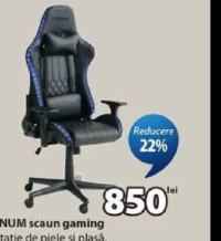 RANUM scaun gaming 70x126-136x70 cm