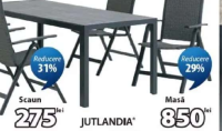JUTLANDIA MADERUP masă de grădină 90x205x74 cm