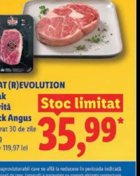 MEAT (R)EVOLUTION Steak de vită Black Angus maturat 30 de zile 300 g