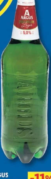 ARGUS Bere blondă Premium alc. 5% vol. 2 L