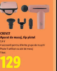 CRIVIT Aparat de masaj, tip pistol 1 buc.
