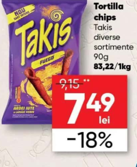 Takis Tortilla chips diverse sortimente 90g