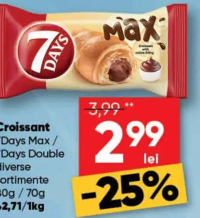 7Days Croissant Max / Double diverse sortimente 80g / 70g