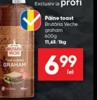 Brutăria Veche Pâine toast graham 600g