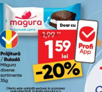 Magura Prăjitură / Ruladă diverse sortimente 35g