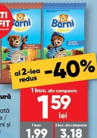 Barni Prăjitură ciocolată / lapte / căpșuni și vanilie 30g