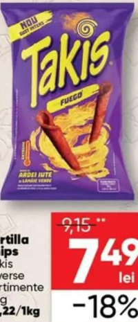 Takis Tortilla chips diverse sortimente 90g