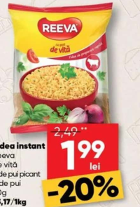 Reeva Fidea instant de vită / de pui picant / de pui 60g