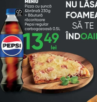 fiigo Meniu Pizza cu șuncă & brânză 230g + Pepsi regular 0.5L