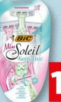 Aparat de ras BIC Miss Soleil sensitive 3 buc