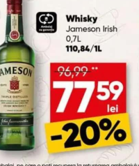 Jameson Irish Whiskey 0.7L