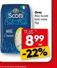 Riso Scotti Orez bob mare 1kg