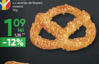 Covrig cu semințe de floarea soarelui 70g