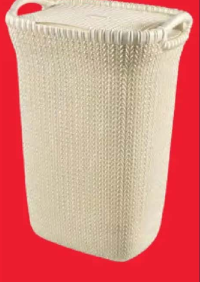 Curver Knit Collection Coș de rufe alb 57 l