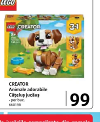 LEGO CREATOR Animale adorabile Cățeluș jucăuș