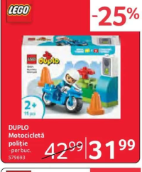 LEGO DUPLO Motocicletă poliție