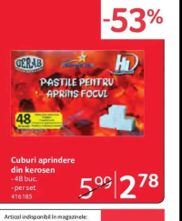 GERAB Cuburi aprindere din kerosen 48 buc.