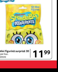 SpongeBob SquarePants Mini figurină surpriză 3D