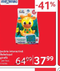 m@mki Jucărie interactivă Bebelușul girafă