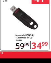 SanDisk Memorie USB 3.0 64 GB